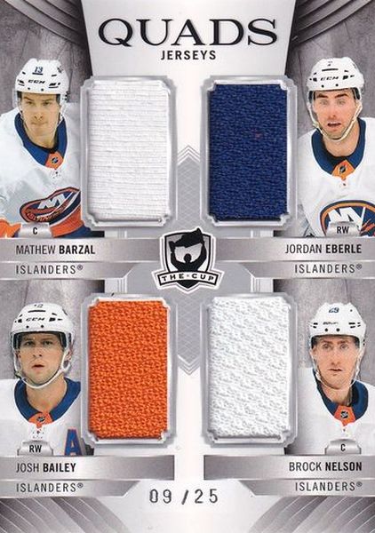 jersey karta BARZAL/EBERLE/BAILEY/NELSON 20-21 UD The CUP Quads Jersey /25